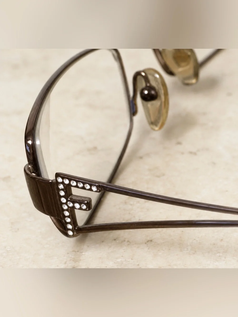Fendi Brown eyeglasses 🤓 Crystal-Accent Women's Glasses